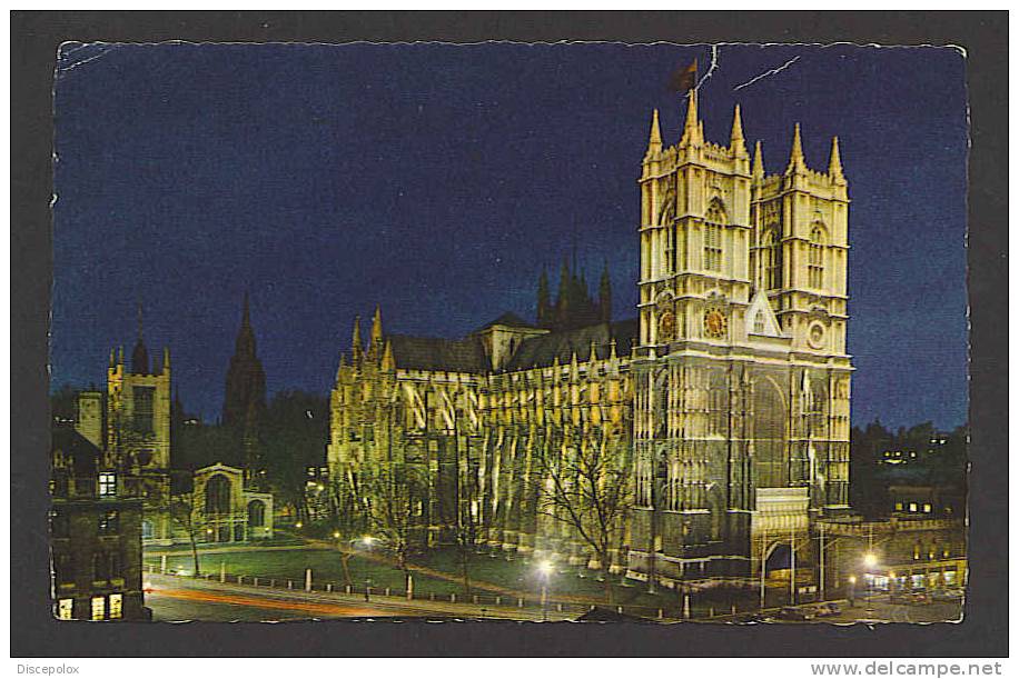 A308 Westminster Abbey ( Floodlit) – London / Viaggiata 1968 - Westminster Abbey