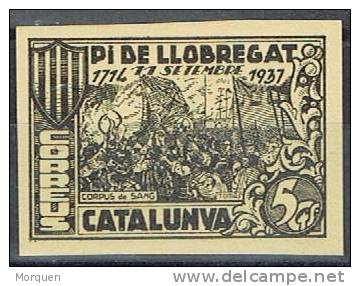 Viñeta PI De LLOBREGAT (Barcelona), Guerra Civil 5 Cts. Sofima 1s - Viñetas De La Guerra Civil