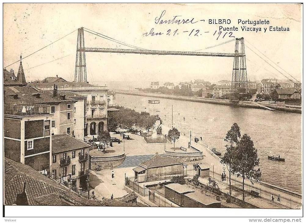ET038/Bilbao, Puente Vizcaya 1912 Nach Schedewitz/Zwickau - Vizcaya (Bilbao)