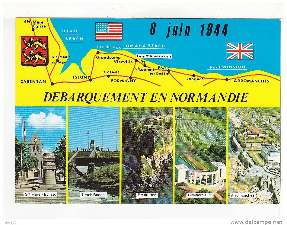 CIRCUIT Des PLAGES De DEBARQUEMENT - Normandy Landing Beaches -  N° 2221 - Guerre 1939-45