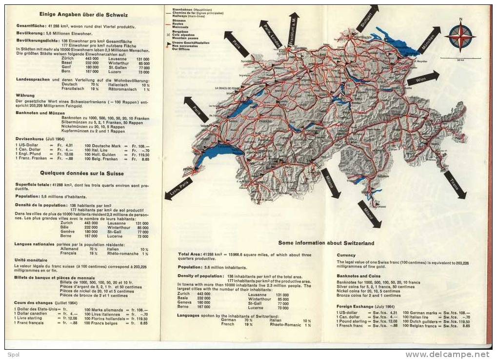 Plan De La Ville De Bale  Avec Liste Des Musées Et Autres Renseignements Utiles ( Années 1960 Env ) - Europe