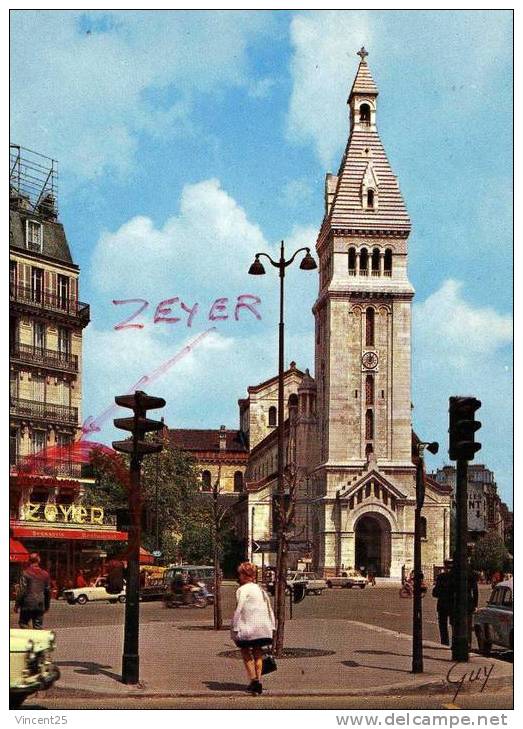 Place D Alesia Place Victor Basch Avenue Du General Leclercq Eglise Saint Pierre Du Petit Montrouge 1970 Brasserie Zeyer - Arrondissement: 14