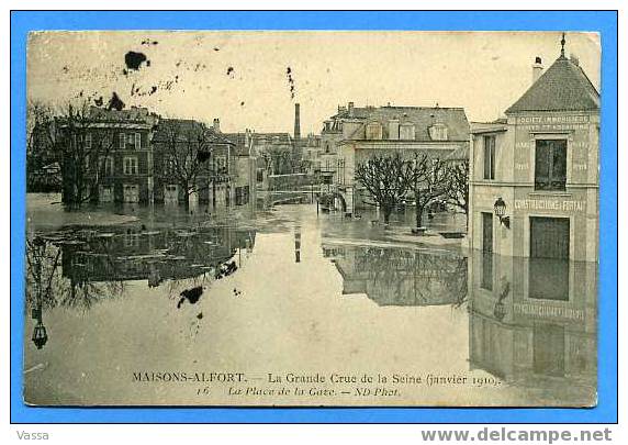 94.MAISONS ALFORT. La Grande Crue De La Seine ( Janvier 1910 ) - Maisons Alfort