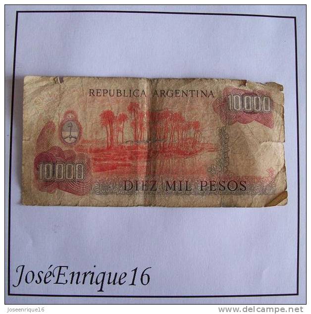 DIEZ MIL PESOS REPUBLICA ARGENTINA - Argentinien