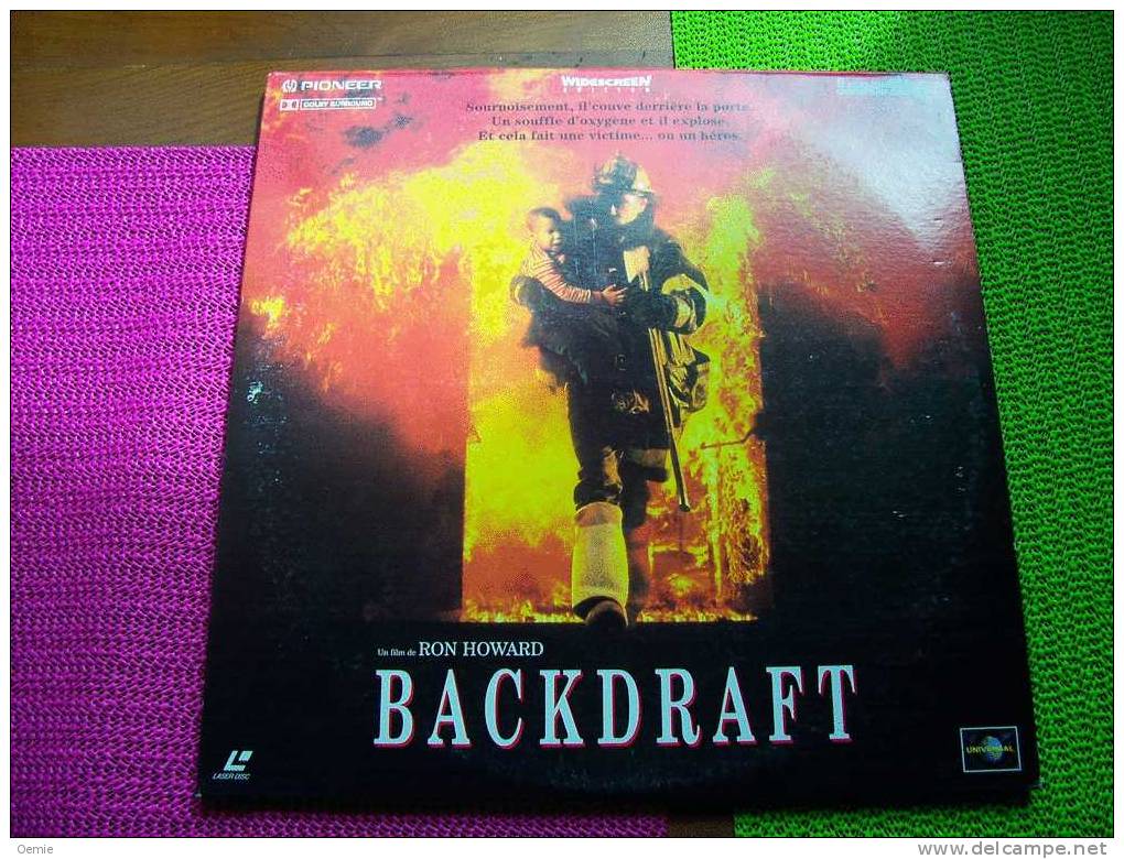 LASERDISC  CDV   °°°  BACKDRAFT   AVEC KURT RUSSEL / ROBERT DE NIRO  +++++ - Other Formats