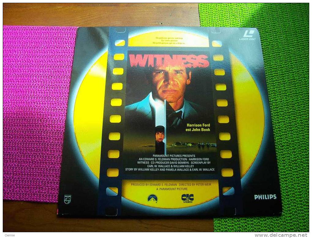 LASERDISC  CDV   °°°  WITNESS    AVEC HARRISON FORD - Sonstige Formate