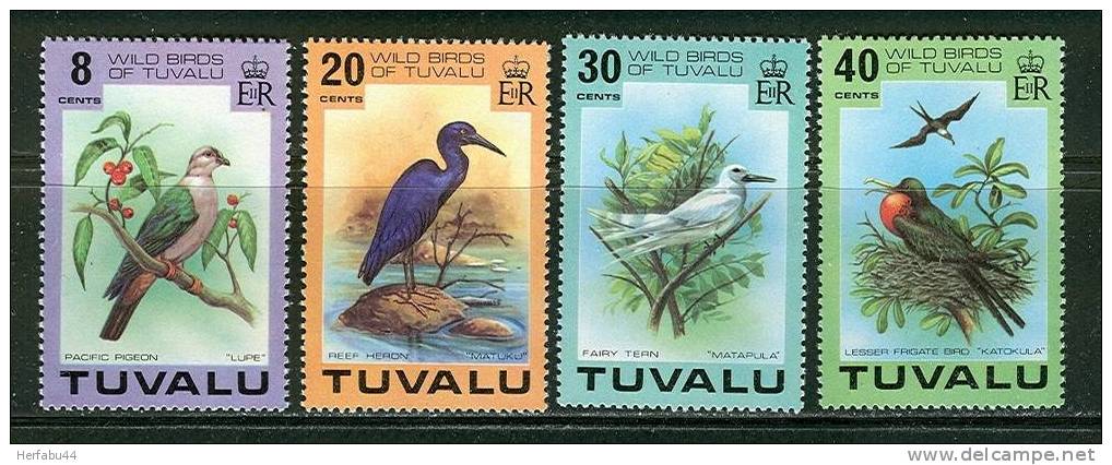 Tuvalu      Wild Birds   Set     SC#  73-76  MNH** - Tuvalu