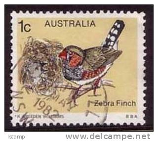 1979 - Australian Birds Definitive Issues 1c ZEBRA FINCH Stamp FU - Used Stamps