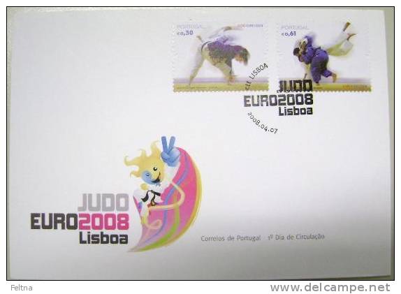 2008 PORTUGAL FDC FOR JUDO EUROPEAN CHAMPIONSHIP - Judo
