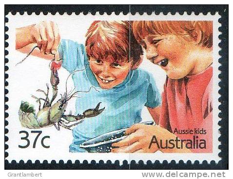 Australia 1987 Aussie Kids 37c Catching Crayfish MNH - Mint Stamps