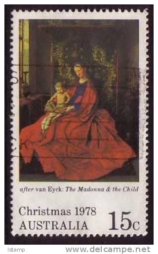 1978 - Australian Christmas 15c MADONNA & CHILD Stamp FU - Gebraucht