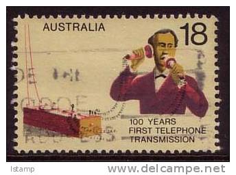 1976 - Australian 100th Anniversary 18c FIRST TELEPHONE TRANSMISSION Stamp FU - Used Stamps