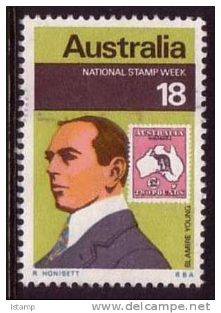 1976 - Australian National Stamp Week 18c GREEN Stamp FU - Used Stamps