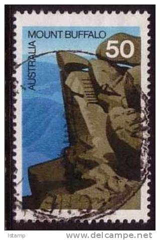 1976 - Australian Scenes Definitive Issue 50c MOUNT BUFFALO Stamp FU - Gebraucht