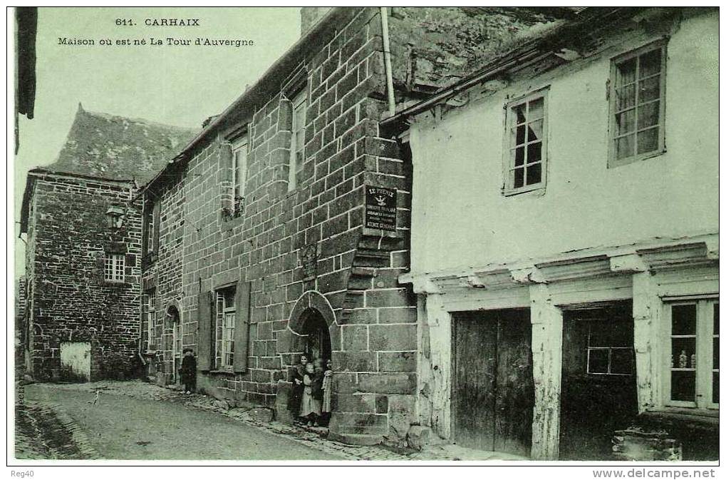 D29 - CARHAIX   -  Maison Ou Est Né LA TOUR D´AUVERGNE - Carhaix-Plouguer