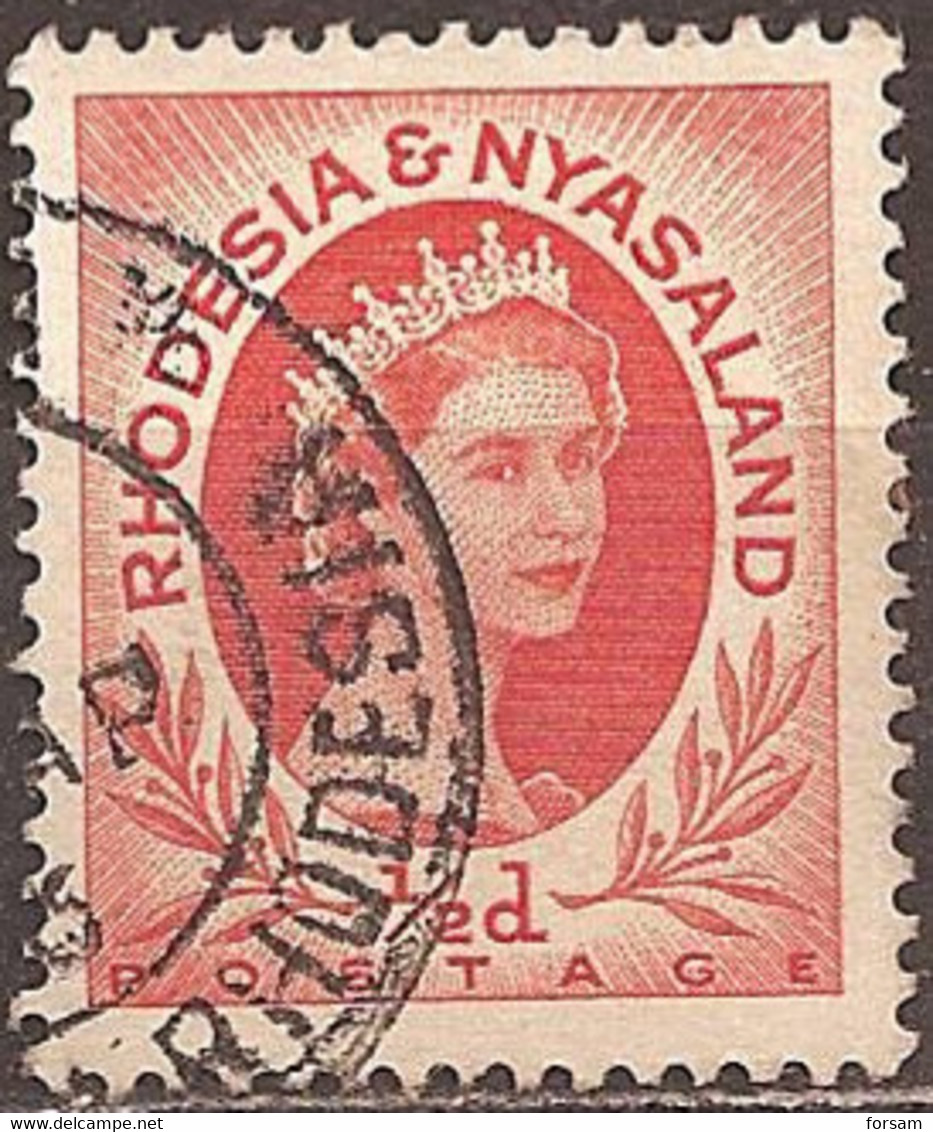 RHODESIA & NYASALAND..1954..Michel # 1 A...used. - Rhodésie & Nyasaland (1954-1963)