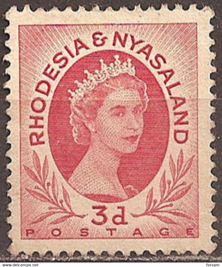 RHODESIA & NYASALAND..1954..Michel # 5...MLH. - Rhodésie & Nyasaland (1954-1963)