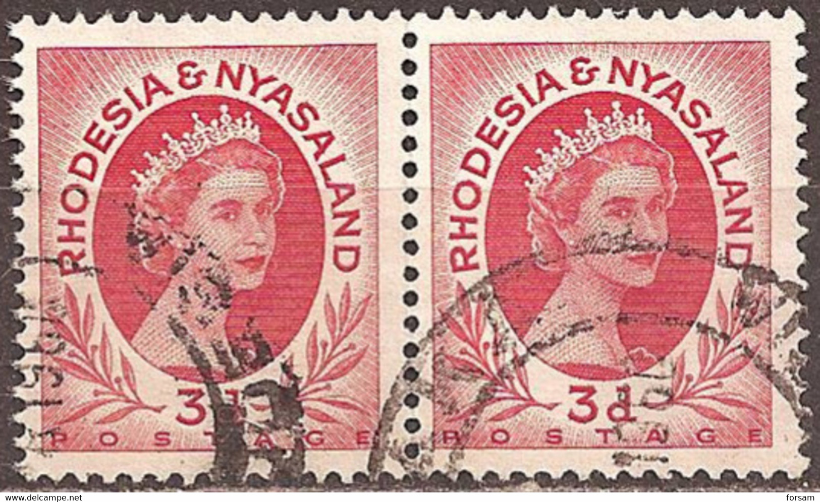 RHODESIA & NYASALAND..1954..Michel # 5...used. - Rhodesia & Nyasaland (1954-1963)