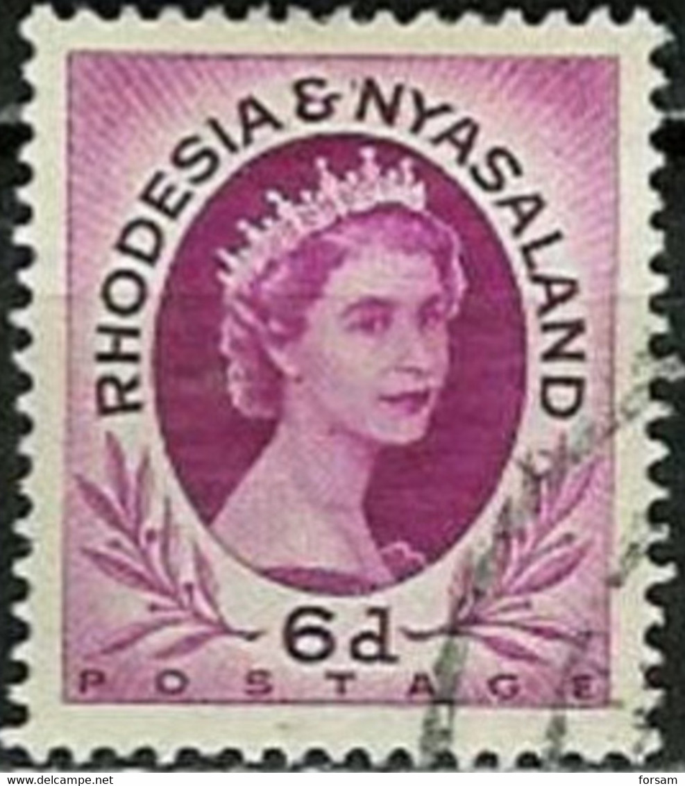 RHODESIA & NYASALAND..1954..Michel # 8...used. - Rhodesië & Nyasaland (1954-1963)