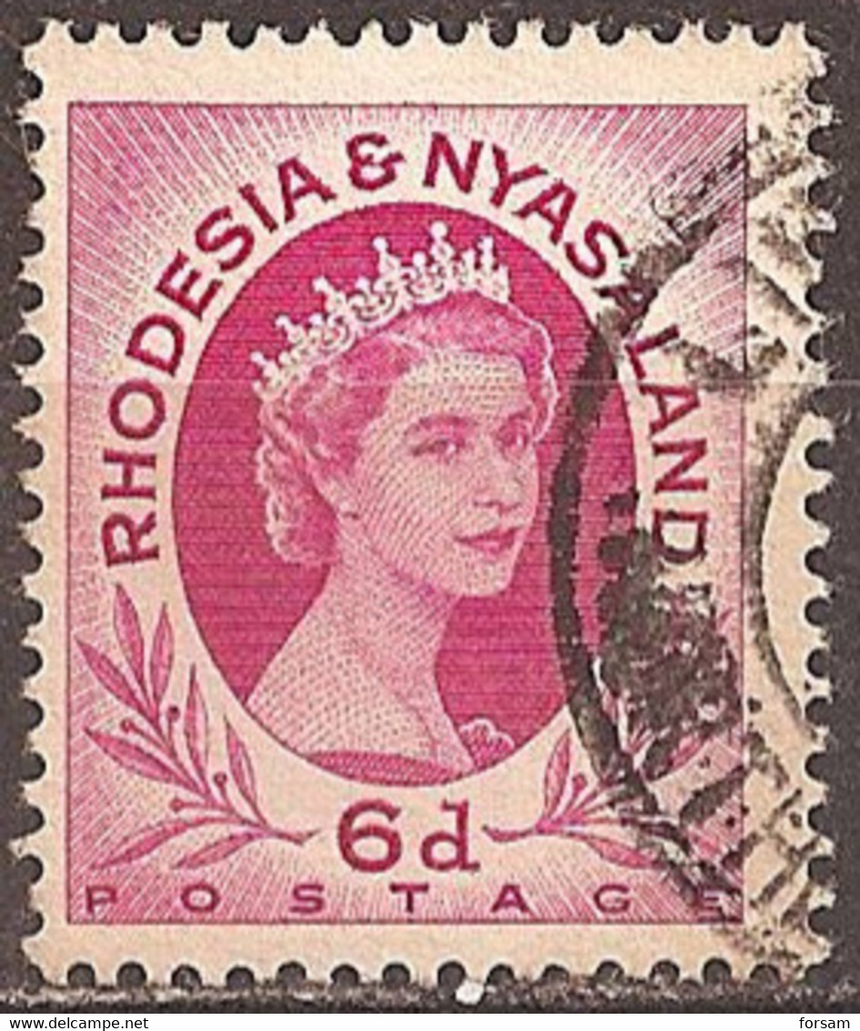 RHODESIA & NYASALAND..1954..Michel # 8...used. - Rhodesia & Nyasaland (1954-1963)