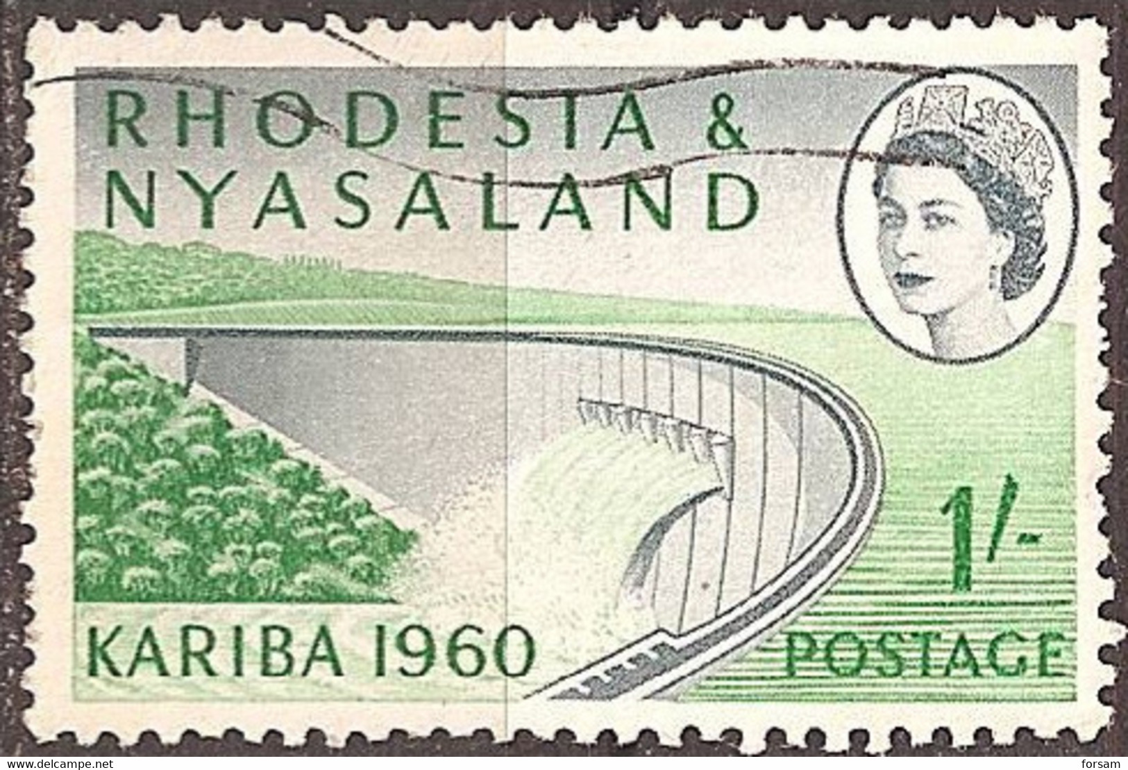 RHODESIA & NYASALAND..1960..Michel # 36...used. - Rhodesië & Nyasaland (1954-1963)