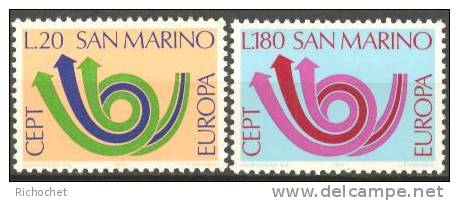 Saint-Marin N° 833 à 834 ** - Unused Stamps