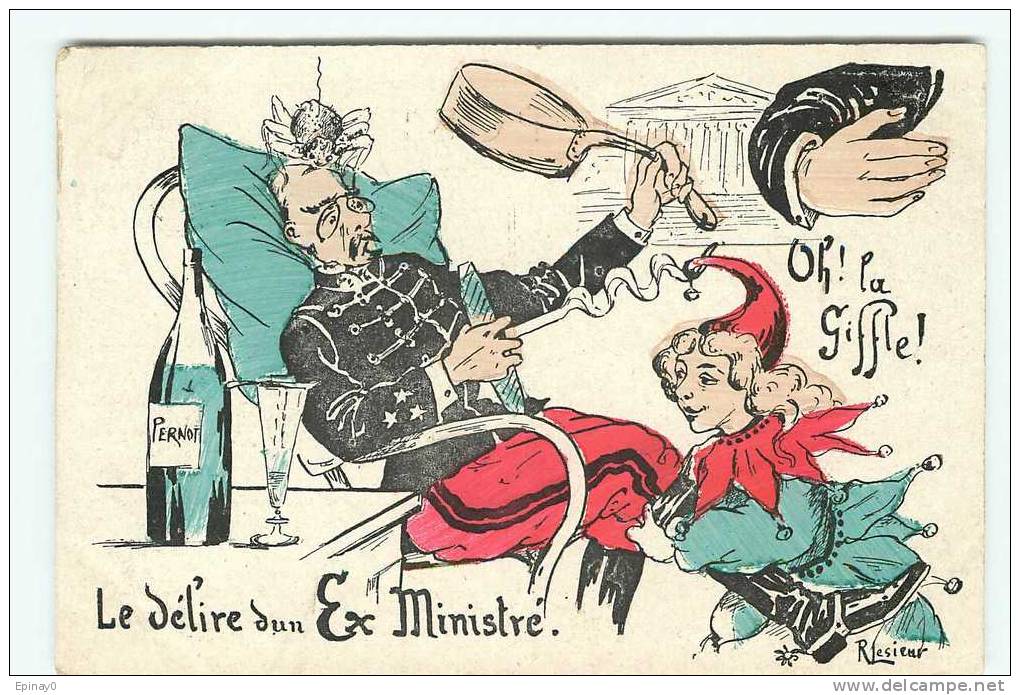 Br - POLITIQUE - LESIEUR R. - Général ANDRE - Affaire Des FICHES Dites CASSEROLLES - CUILLERE à ABSINTHE -  - PERNOD - Satiriques