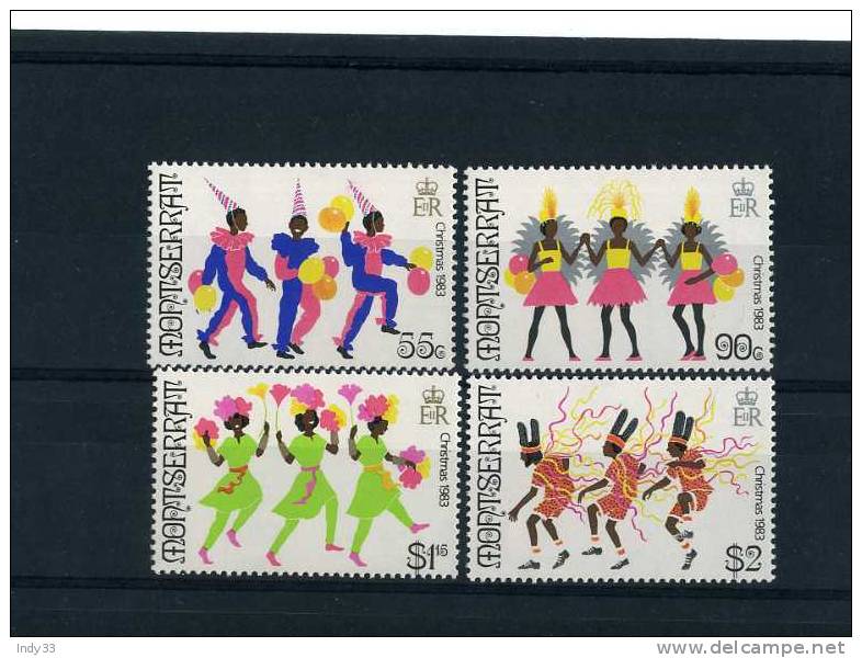 - MONTSERRAT . SUITE DE TIMBRES DE 1983 SUR LES DANSES - Montserrat