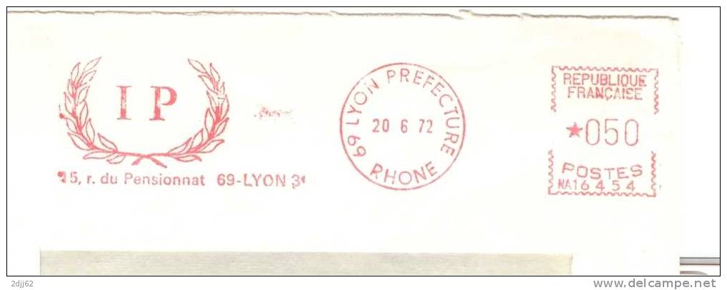 Laurier, Honneur, Couronne, Lyon - EMA Secap -  Enveloppe   (D0286) - Bäume