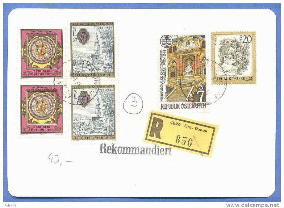 RECO-Briefstück 1977, 6 Fach Frankierung (43 ÖS), Sehr Guter Zustand - Abarten & Kuriositäten