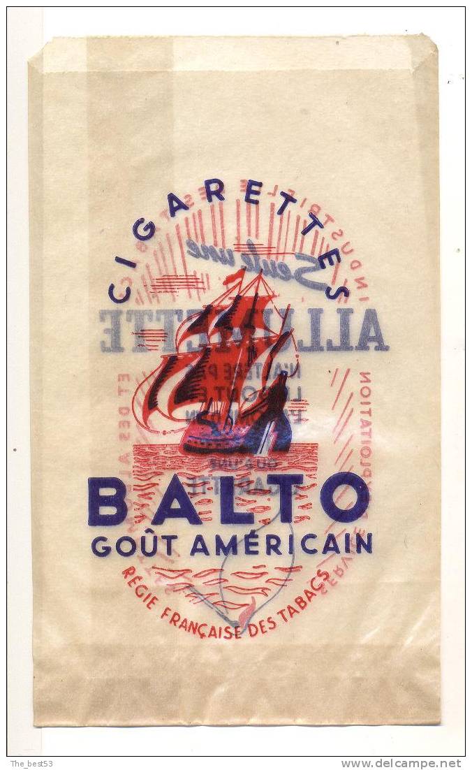 Sac Papier Publicitaire -    Cigarettes  Balto - Documentos