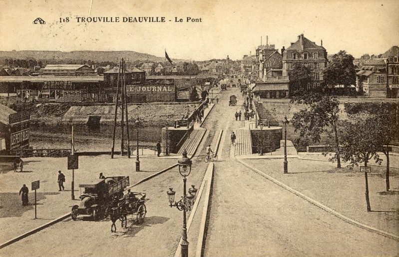 Trouville Deauville 14 -  Pont - Automobile Livraison Grains - Bureaux Le Journal - Trouville