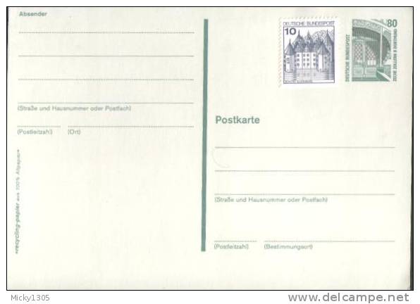 Germany - Postkarrte Ungebraucht / Postcard Mint (u329) - Postcards - Mint