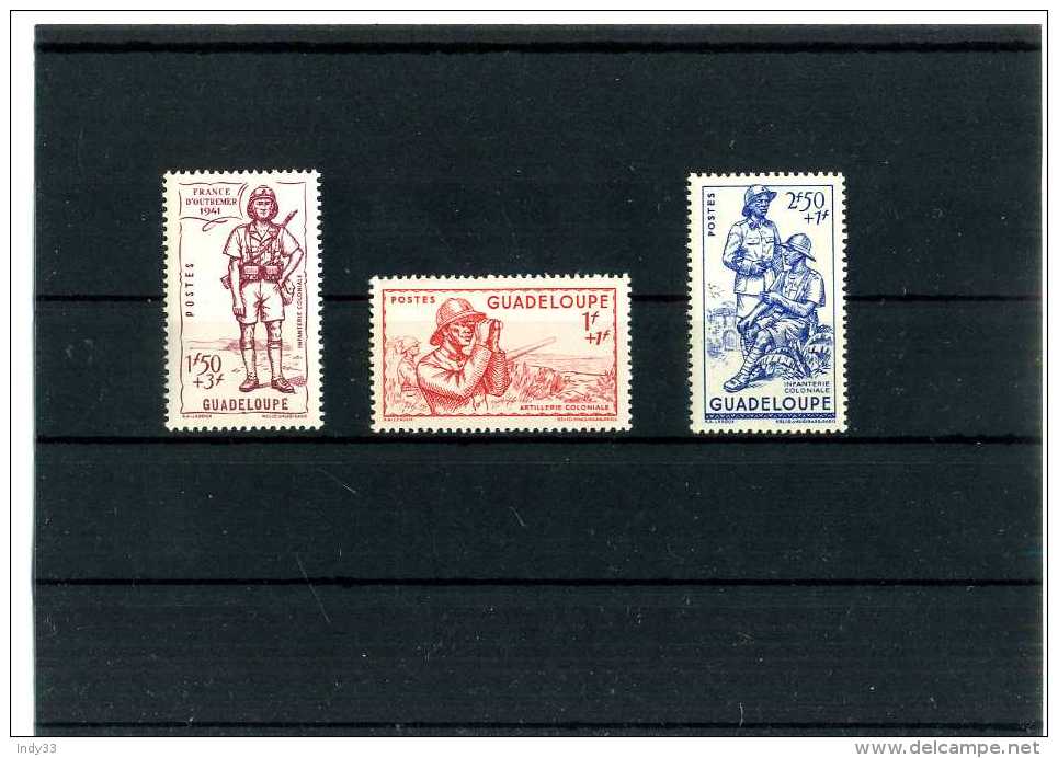 -FRANCE . GUADELOUPE . SUITE  DE TIMBRES DE 1941 . NEUFS SANS CHARNIERE - Unused Stamps