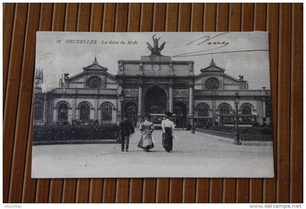 CPA De BRUXELLES  BRUSSELS La Gare Du Midi   BELGIQUE BELGIE Animée - Chemins De Fer, Gares