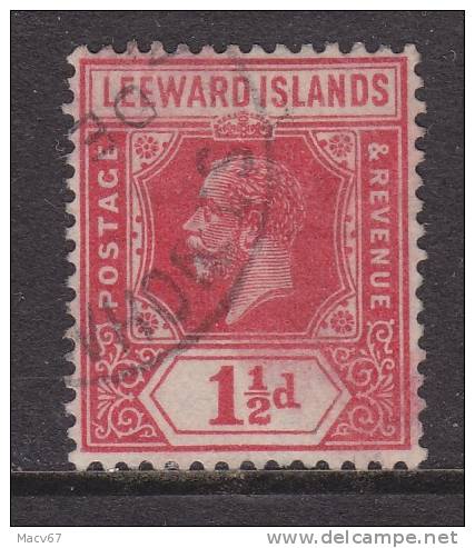 Leeward Islands 65  Type II  (o)  Wmk 4  Script CA - Leeward  Islands