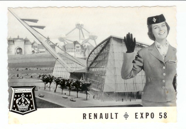 Bruxelles: Exposition Automobiles Renault Dauphine En 1958 (05-4829) - Festivals, Events