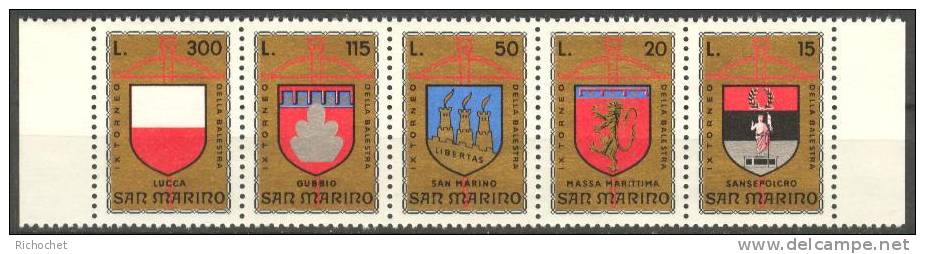 Saint-Marin N° 876 à 880 ** - Unused Stamps