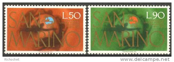 Saint-Marin N° 881 à 882 ** - Unused Stamps