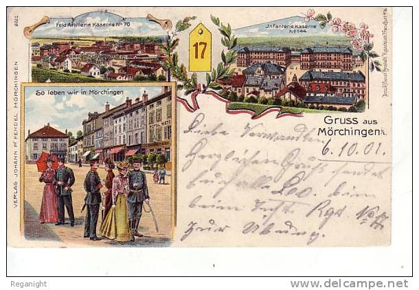 57 MÖRCHINGEN !!! CPA  5993 !!! Gruss Aus Mörchingen   N° 17  Litho  Multivues     TOP - Morhange