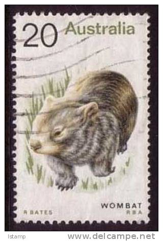 1974 - Australian Animal Definitive Issue 20c WOMBAT Stamp FU - Oblitérés