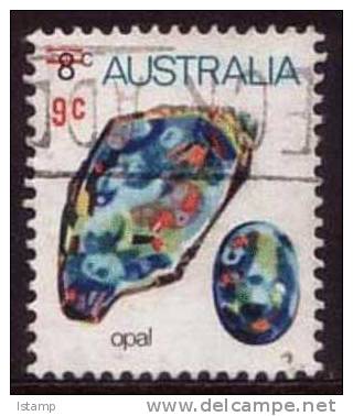 1974 - Australian Gem Definitive Issue 9c Surcharge On 8c OPAL Stamp FU - Oblitérés