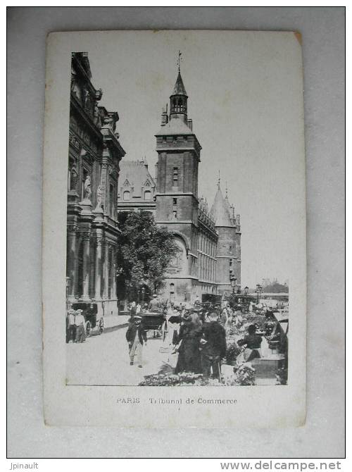 PARIS - Tribunal De Commerce (très Animée Avec Marché) - The River Seine And Its Banks