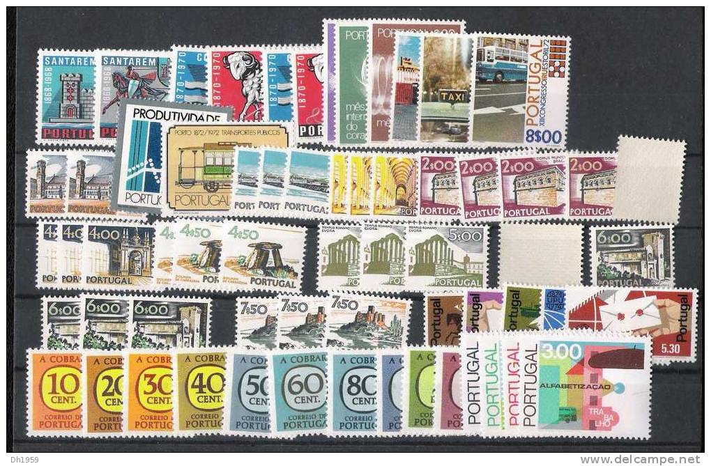 POSTEN DIVERSE PORTUGAL POSTFRISCH MNH 1970er MICHEL 2004-05 ETWA 211,10 EUR - Unused Stamps