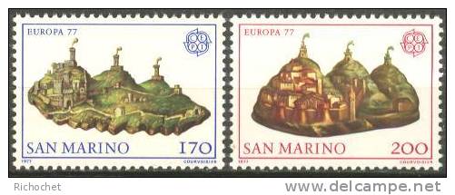 Saint-Marin N° 933 à 934 ** - Unused Stamps