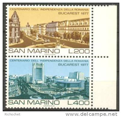 Saint-Marin N° 947 à 948 ** - Unused Stamps