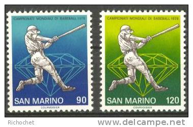 Saint-Marin N° 958 à 959 ** - Unused Stamps