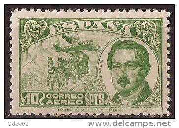 ES990-L4166.España,Spain.Espagne.CONDE DE SAN LUIS .Dia Del Sello..Dia De La Hispanidad.AEREA 1945. (Ed  990**). - Nuevos