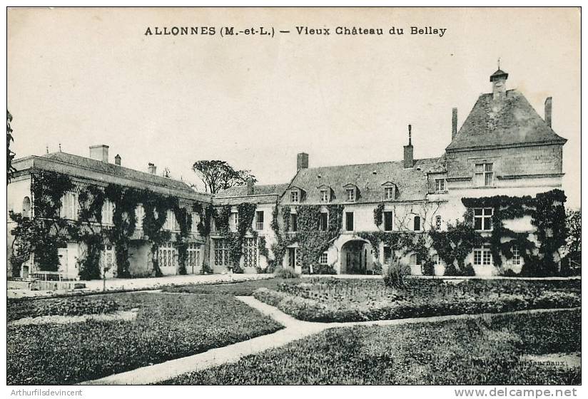 ALLONNES - VIEUX  Château De BELLAY - CPA Rare - - Allonnes