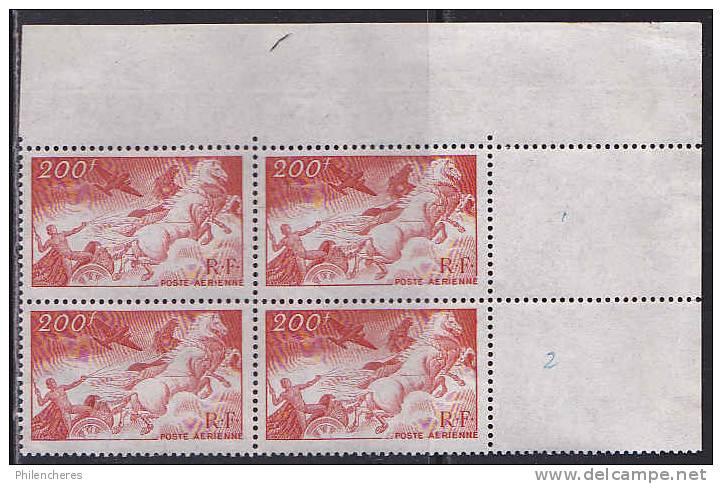 France Bloc De 4 - Yvert PA N° 19 Xx - Cote 18 Euros - Prix De Départ 6 Euros - 1927-1959 Nuevos